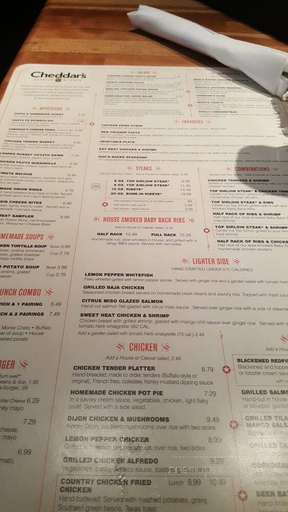 Cheddar's Casual Cafe - Irving, TX menu_pic