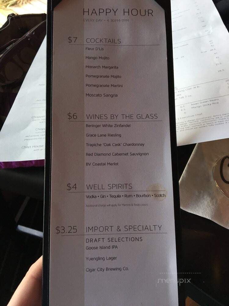 Chart House Restaurant - Daytona Beach, FL menu_pic