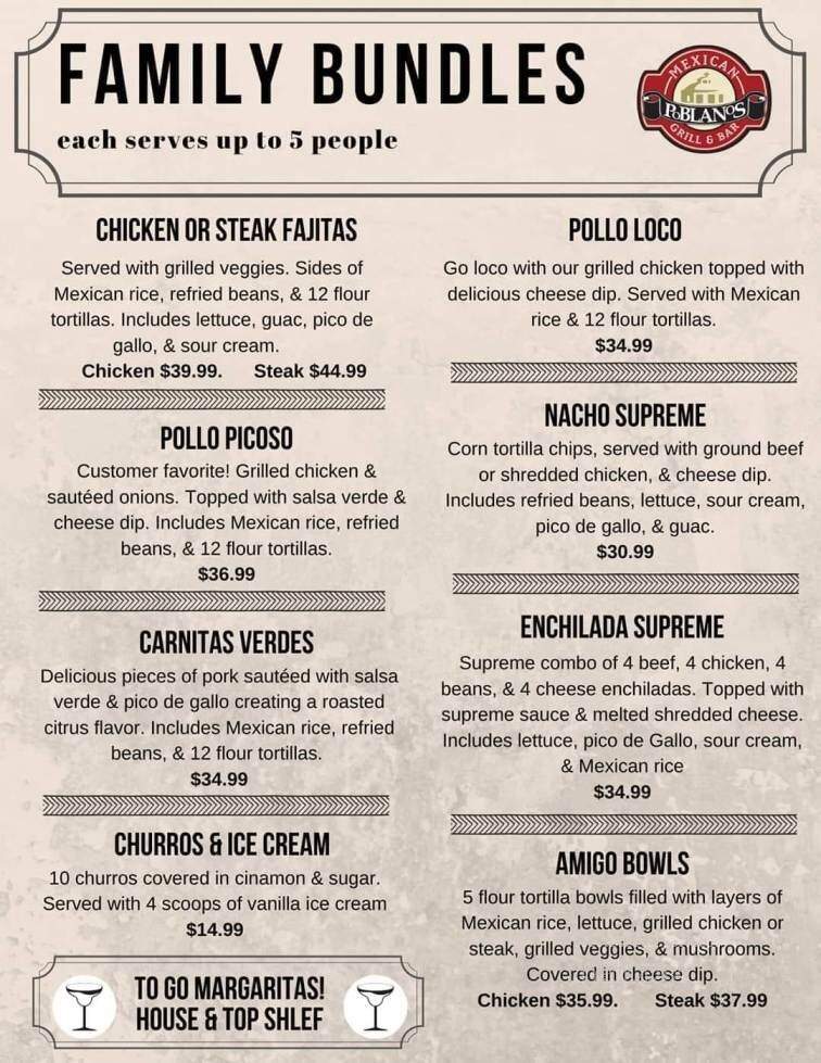 Poblano Mexican Grill & Bar - Clearwater, FL menu_pic