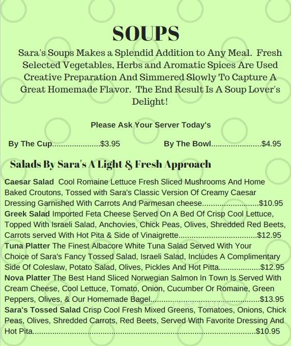 Sara's Kosher Restaurant - North Miami, FL