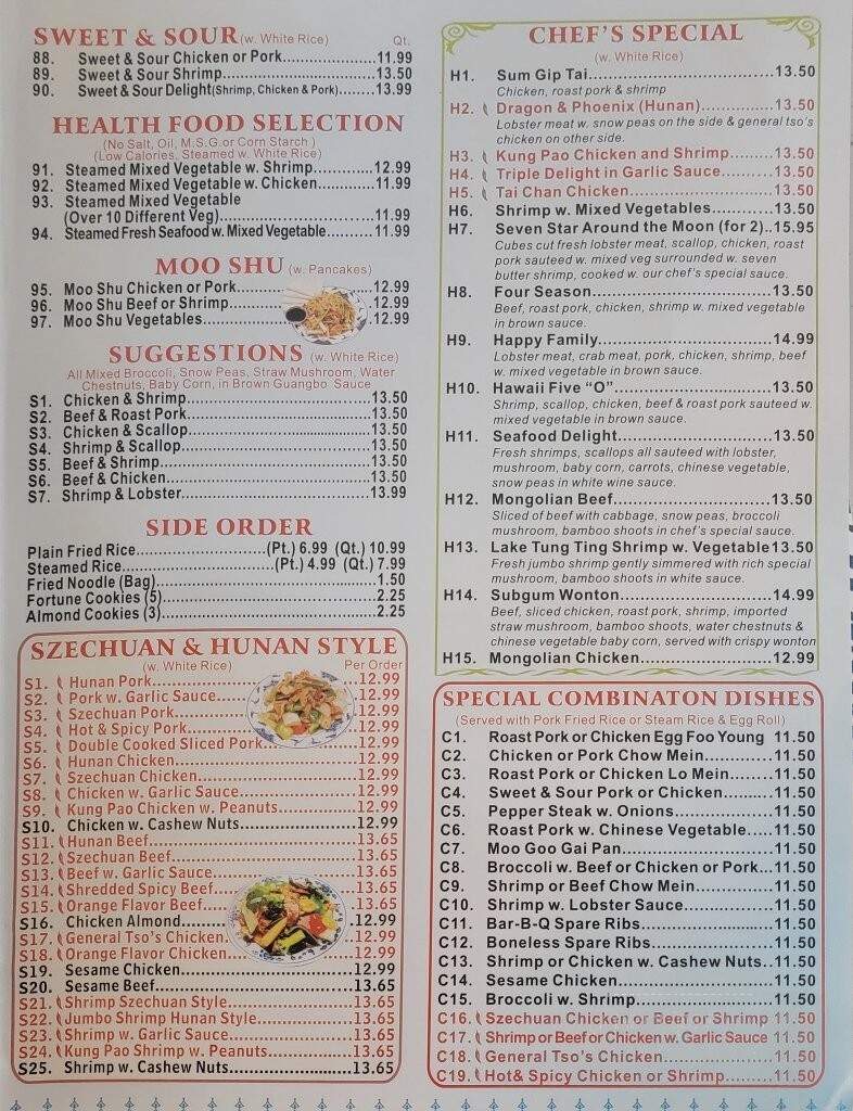 China Buffet - Manistee, MI menu_pic