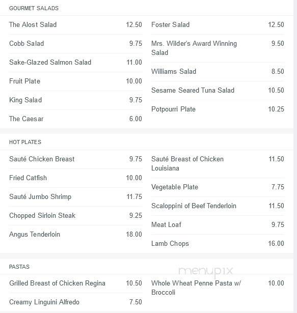 Shreveport Club - Shreveport, LA menu_pic