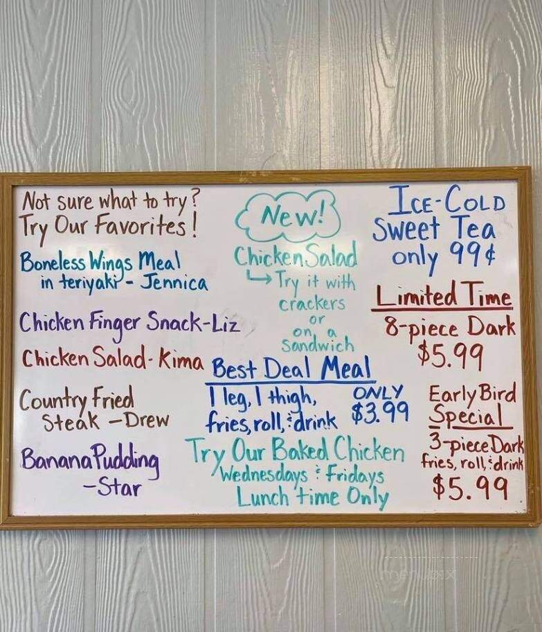 Maryland Fried Chicken - Thomasville, GA menu_pic