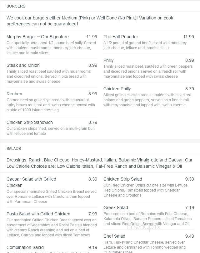 Speakeasy - Columbus, GA menu_pic