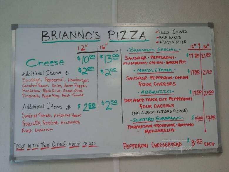 Brianno's Deli-Italia - Eagan, MN menu_pic
