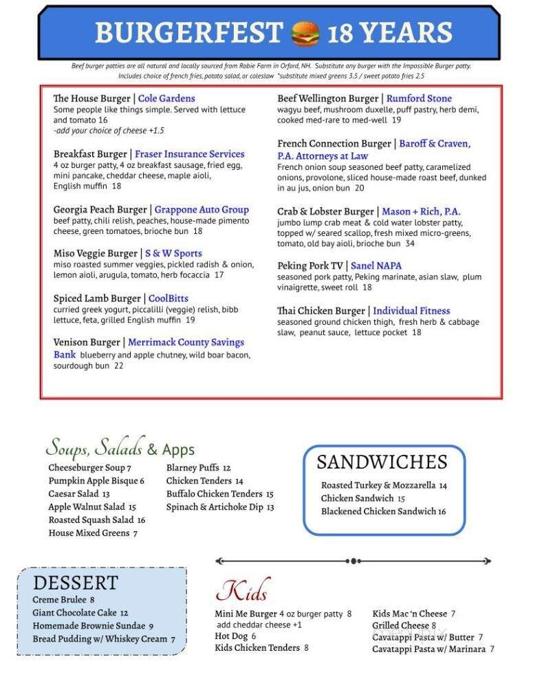 Barley House - Concord, NH menu_pic