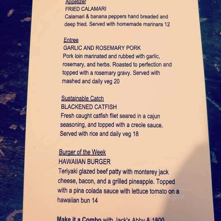 Barley House - Concord, NH menu_pic