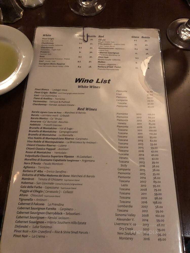 Bacio - Cross River, NY menu_pic