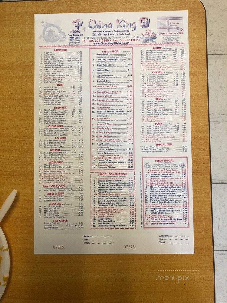 China King - Fairport, NY menu_pic