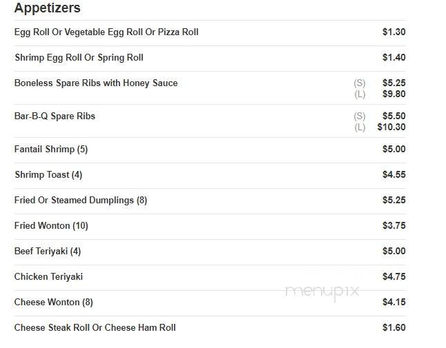 New Panda Restaurant - Port Chester, NY menu_pic