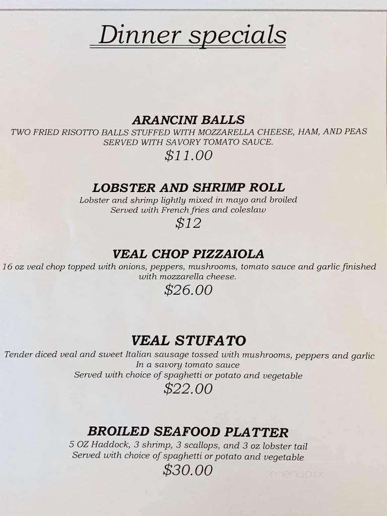 Verdile's Restaurant - Troy, NY menu_pic