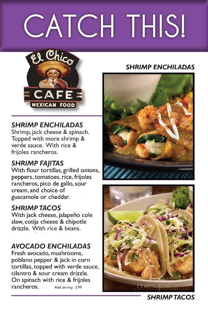 El Chico Cafe - Ardmore, OK menu_pic