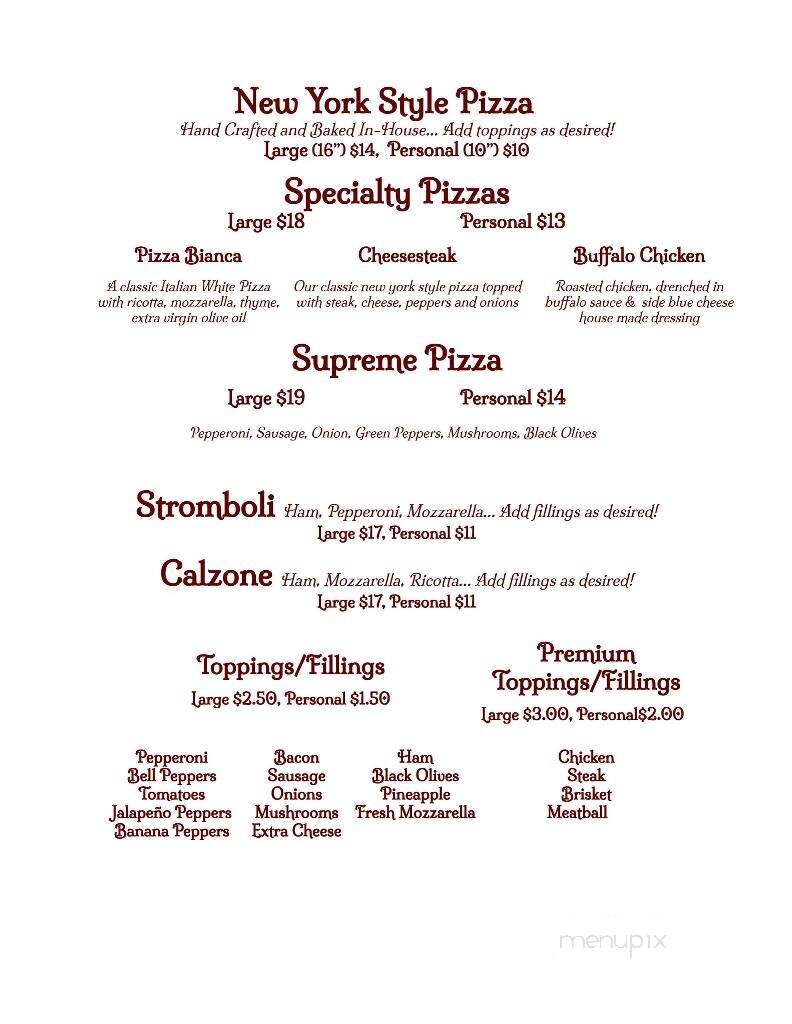 Coach Stop Inn - Wellsboro, PA menu_pic
