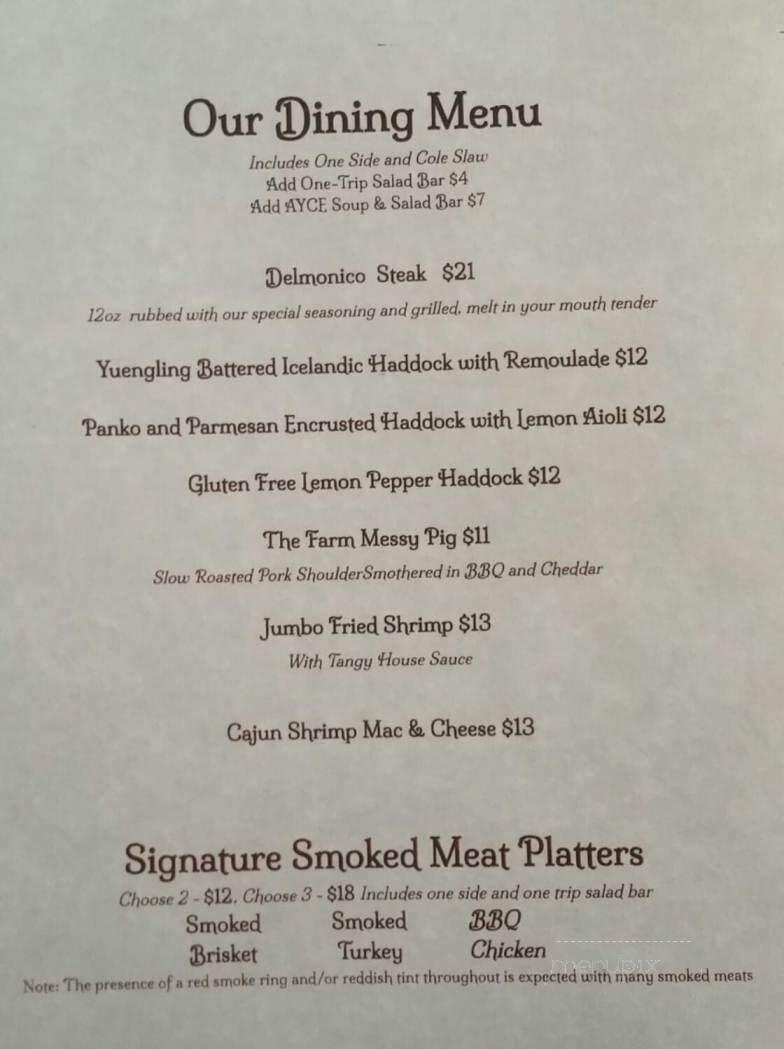 Coach Stop Inn - Wellsboro, PA menu_pic