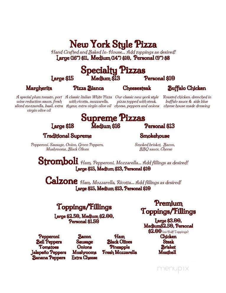 Coach Stop Inn - Wellsboro, PA menu_pic