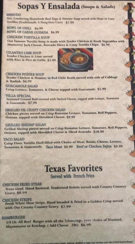 Pepito's Mexican Restaurant - Canyon, TX menu_pic