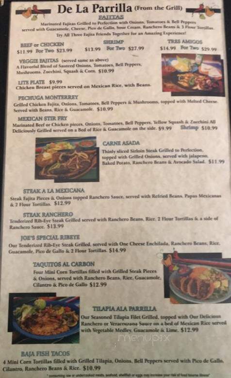 Pepito's Mexican Restaurant - Canyon, TX menu_pic
