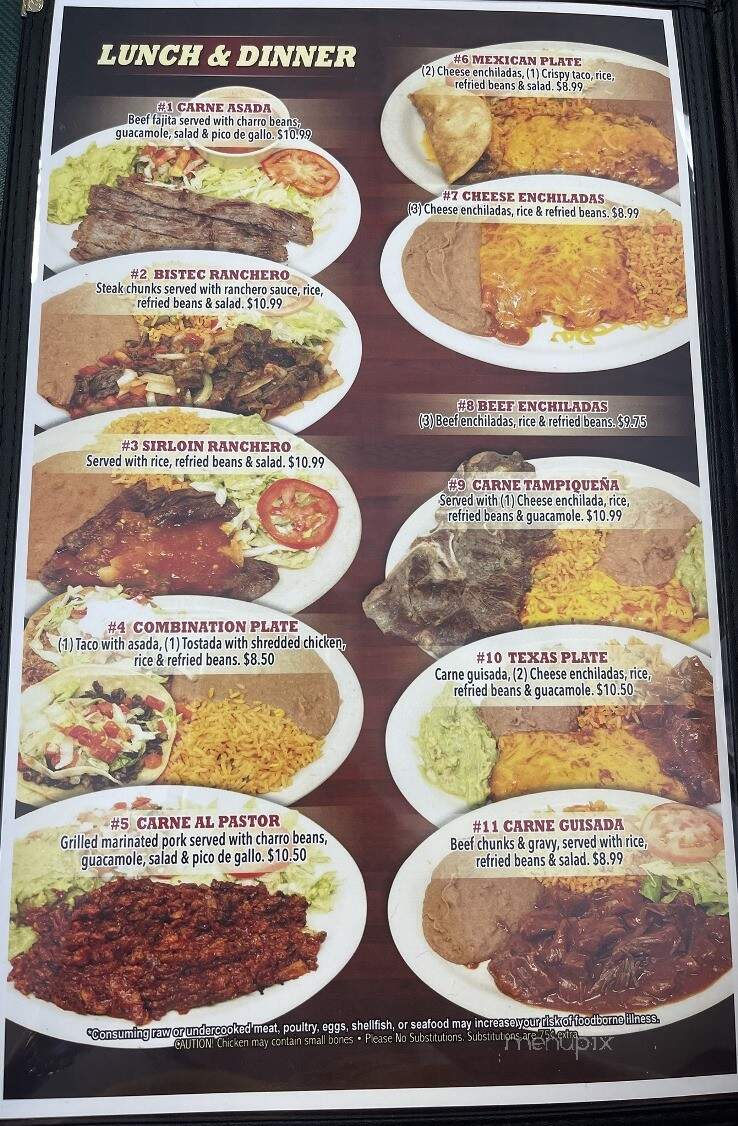 Taqueria Guadalajara - Aransas Pass, TX menu_pic