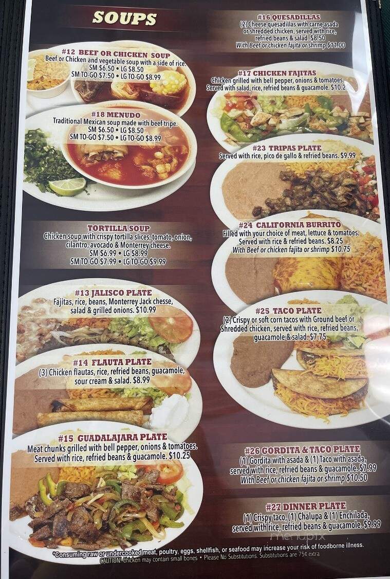 Taqueria Guadalajara - Aransas Pass, TX menu_pic