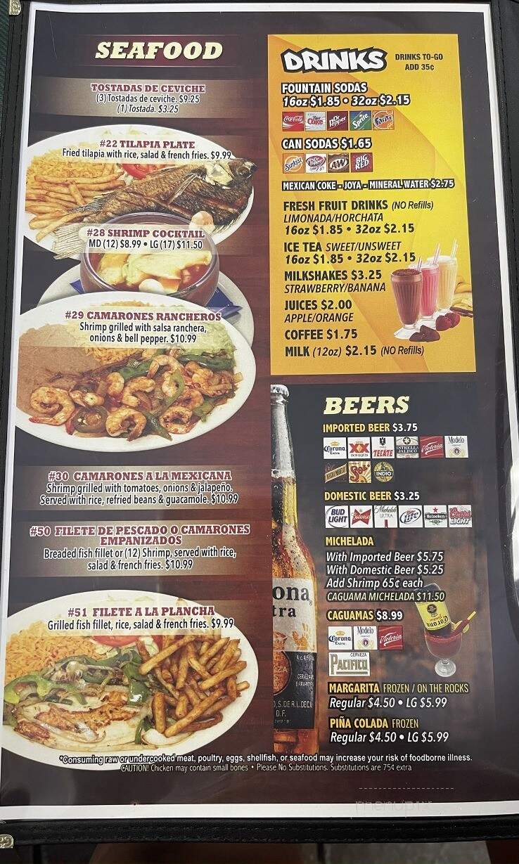 Taqueria Guadalajara - Aransas Pass, TX menu_pic