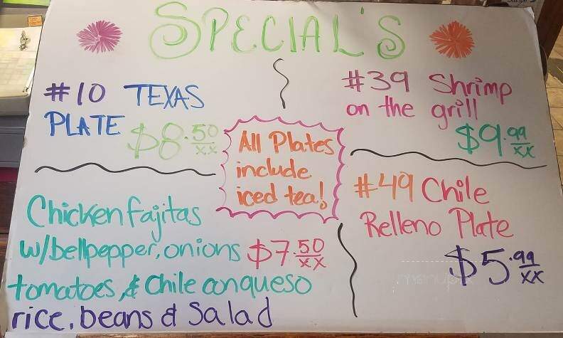 Taqueria Guadalajara - Aransas Pass, TX menu_pic
