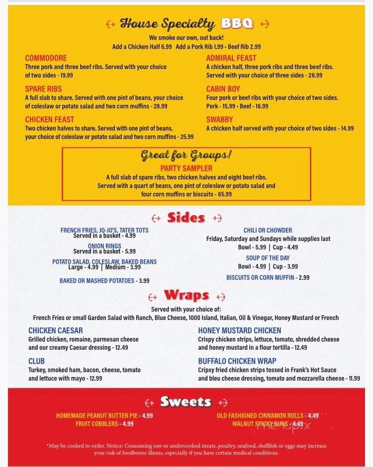 Floatation Device Pub & Grill - Gig Harbor, WA menu_pic