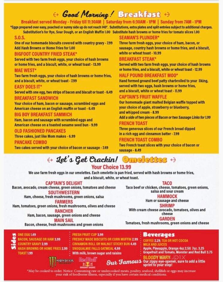 Floatation Device Pub & Grill - Gig Harbor, WA menu_pic