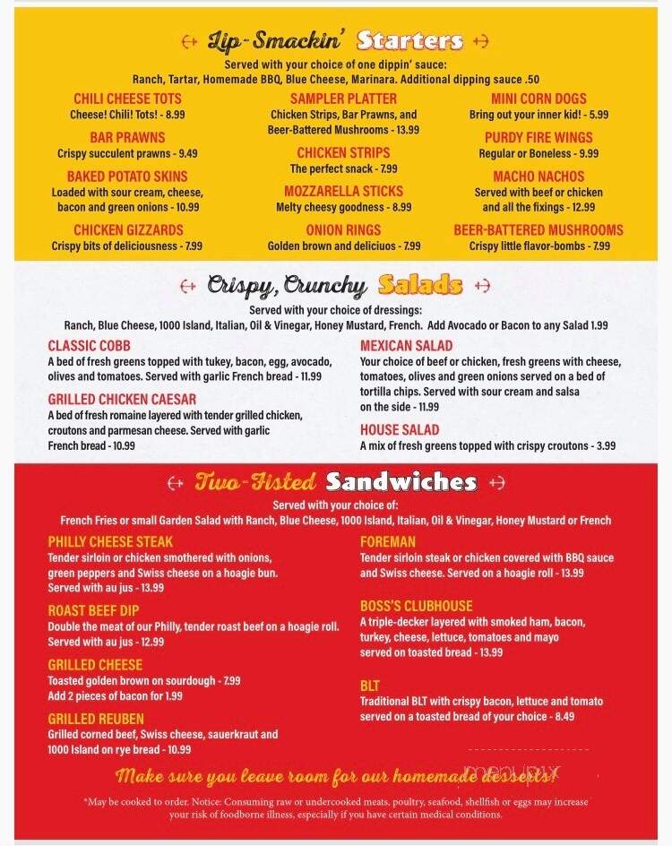 Floatation Device Pub & Grill - Gig Harbor, WA menu_pic