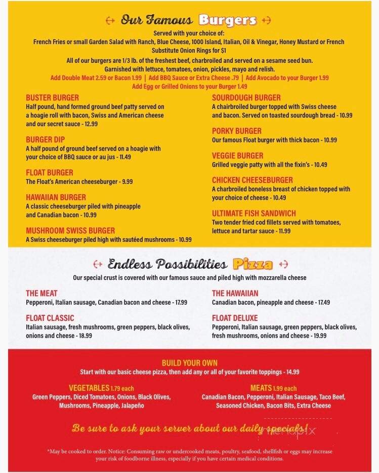 Floatation Device Pub & Grill - Gig Harbor, WA menu_pic