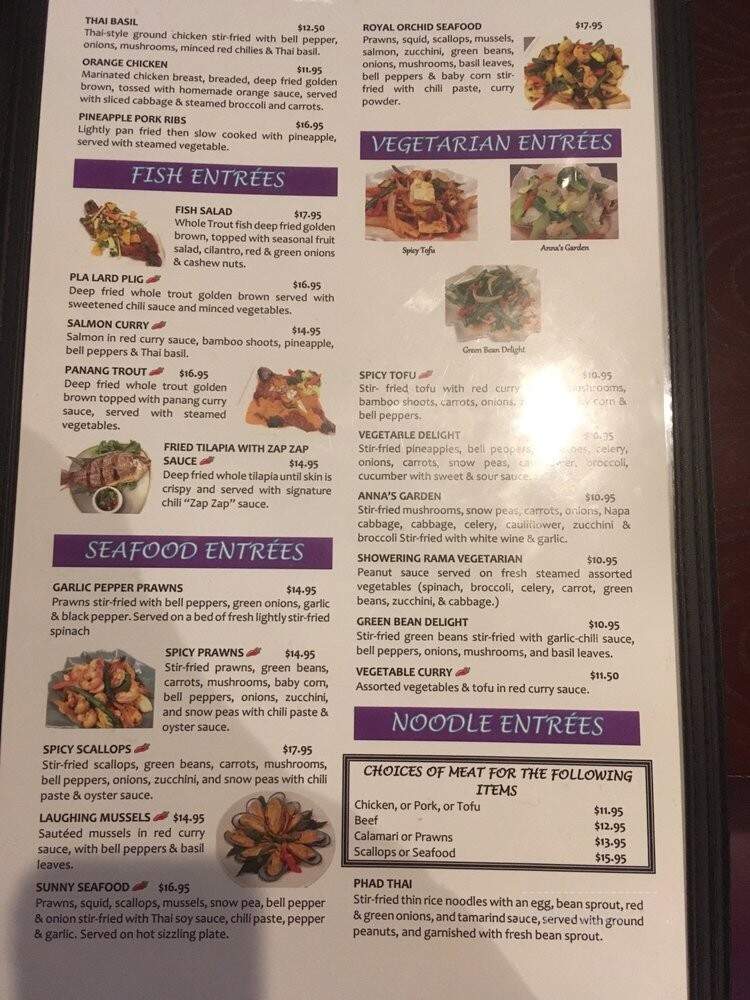 Royal Orchid - Renton, WA menu_pic