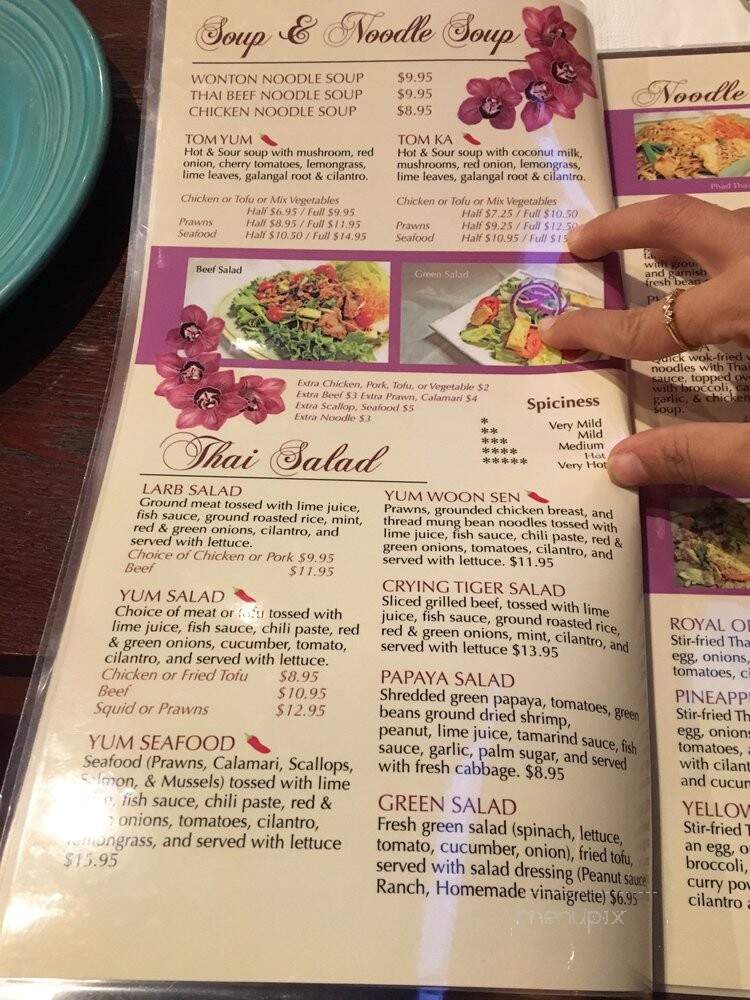 Royal Orchid - Renton, WA menu_pic
