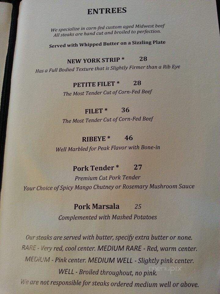 Ledge Water - Bristol, NH menu_pic