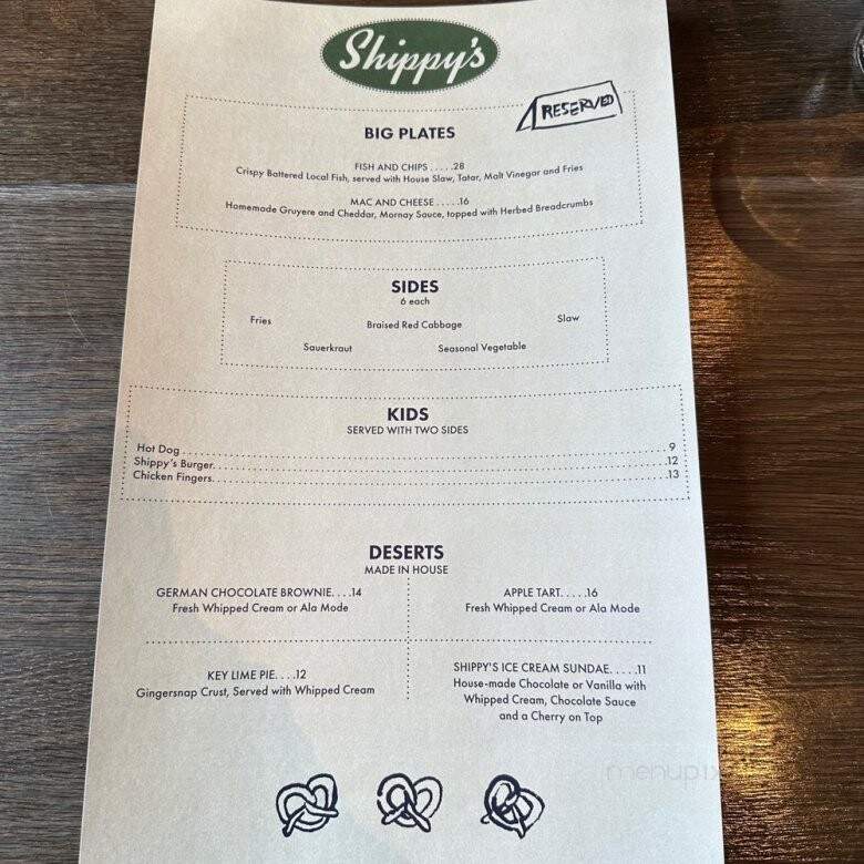 Shippy's Pumpernickels Restaurant - Southampton, NY menu_pic