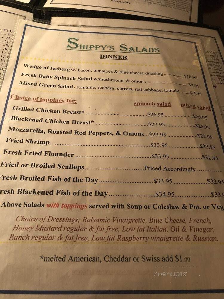 Shippy's Pumpernickels Restaurant - Southampton, NY menu_pic