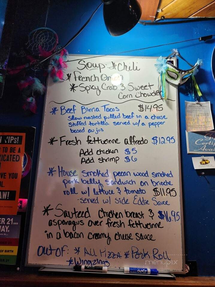 Renegades Saloon - Newfoundland, PA menu_pic