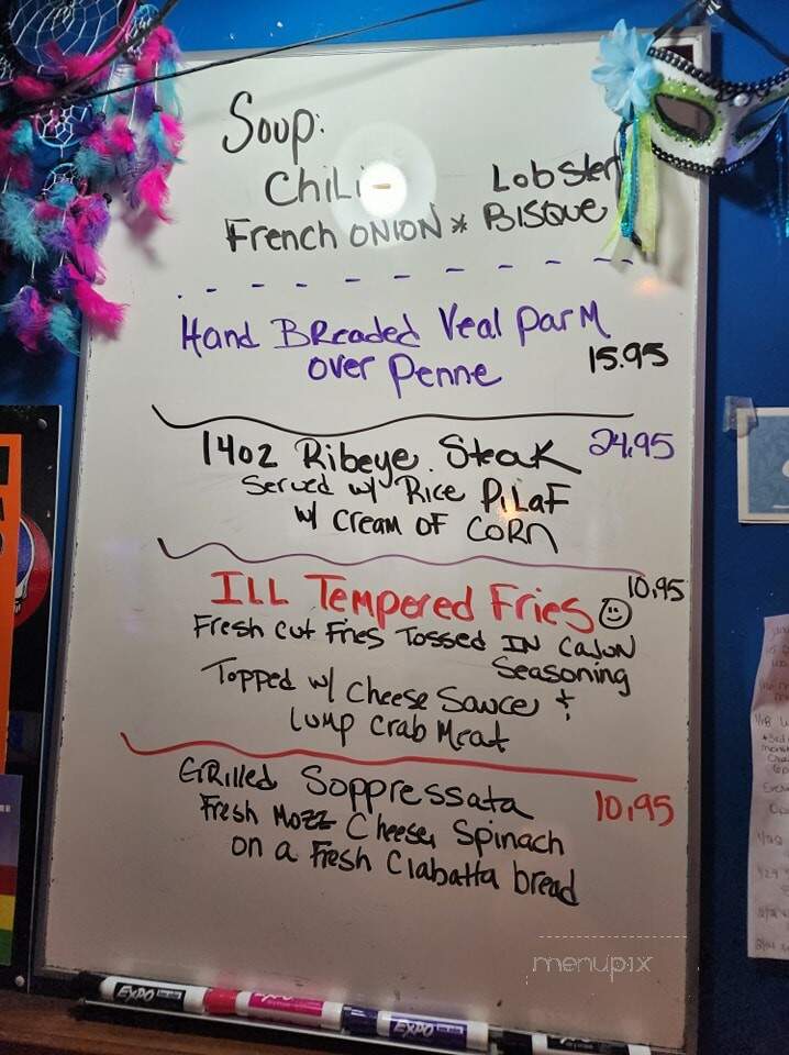 Renegades Saloon - Newfoundland, PA menu_pic