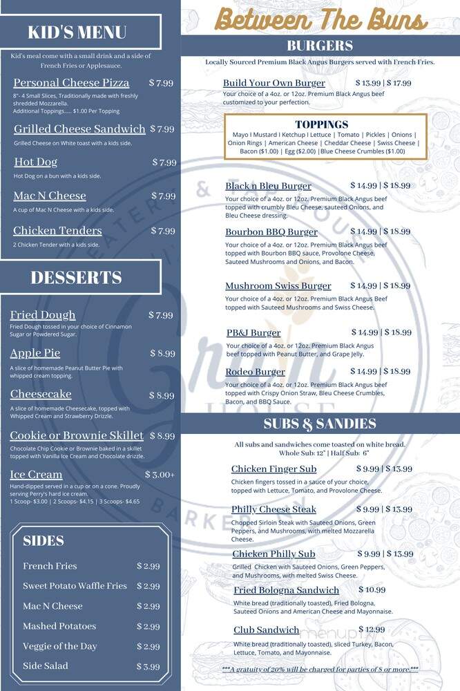 The Grain House - Barker, NY menu_pic