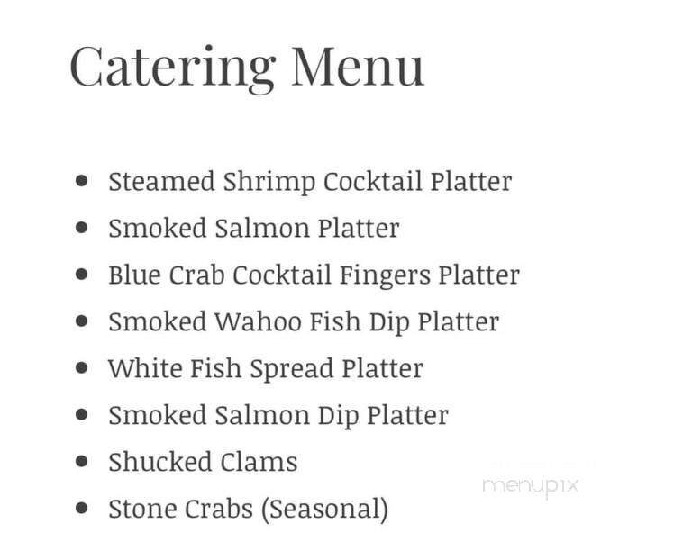 Independent Seafoods - West Palm Beach, FL menu_pic