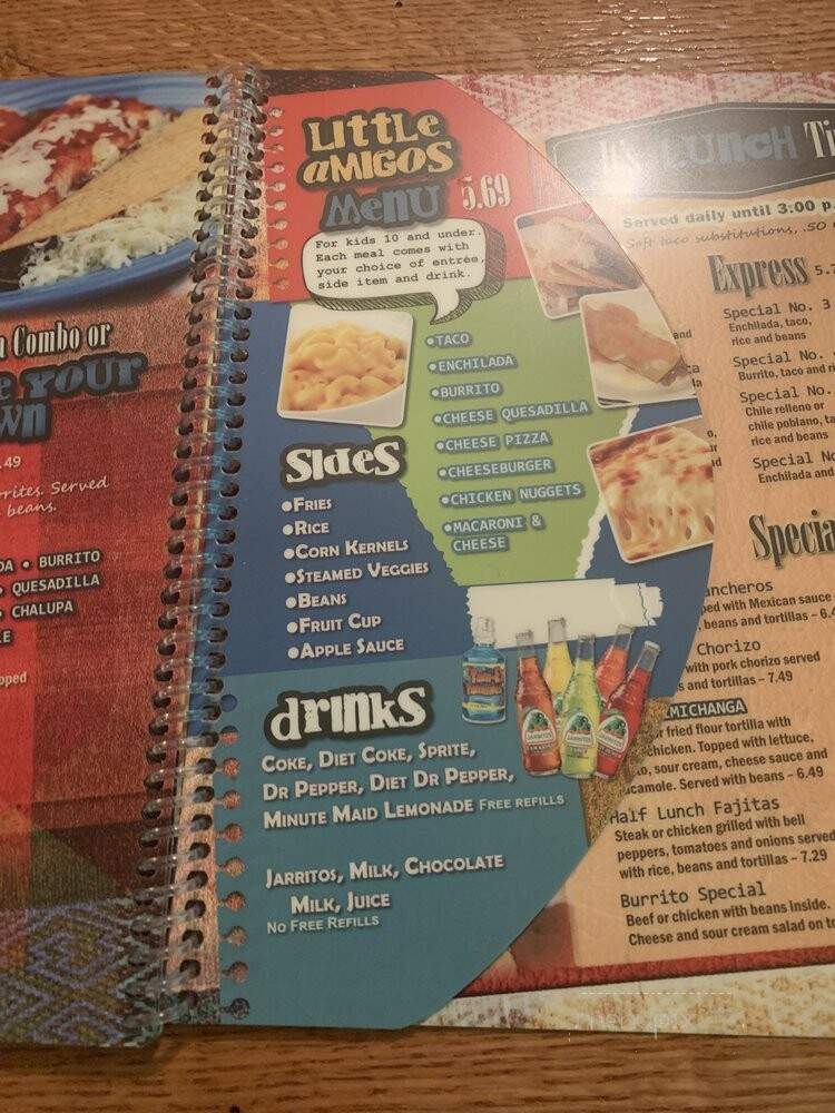 La Carreta Mexican Restaurant - Madison Heights, VA menu_pic