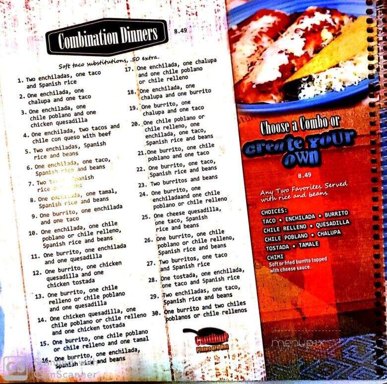 La Carreta Mexican Restaurant - Madison Heights, VA menu_pic