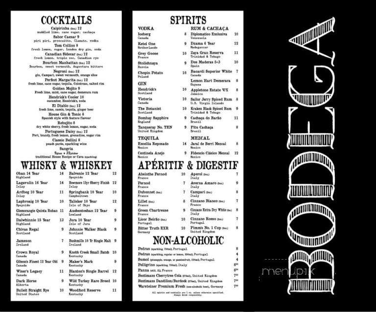 Bodega Ellerslie - Edmonton, AB menu_pic