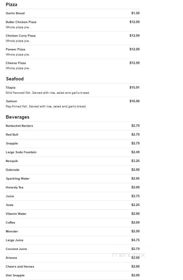 Mela - Sterling, VA menu_pic