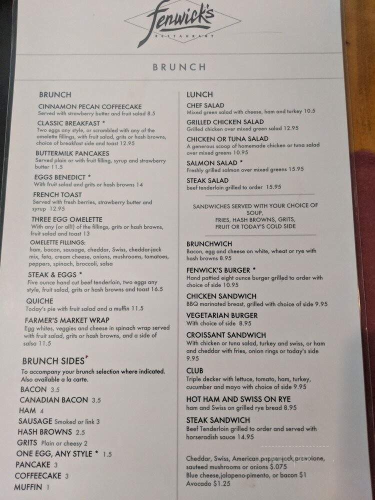 Fenwicks Restaurant - Charlotte, NC