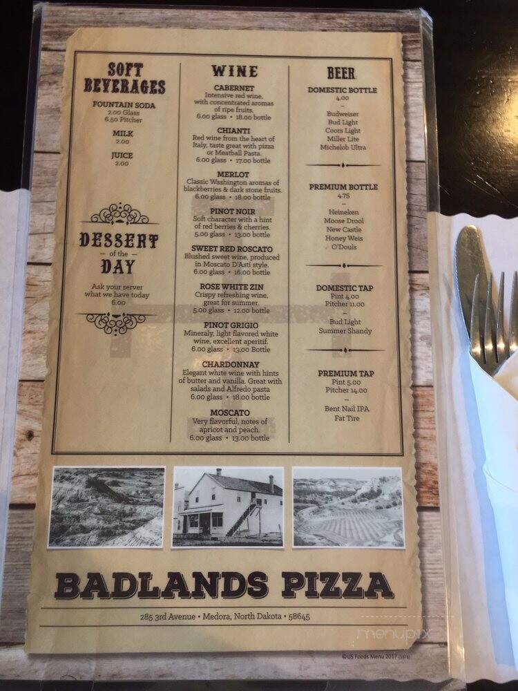 Badlands Pizza & Saloon - Medora, ND