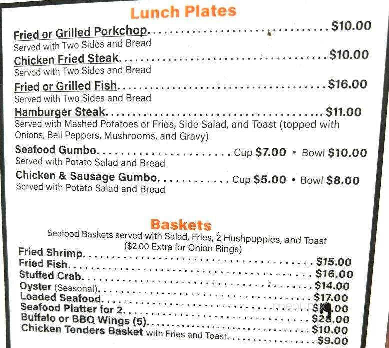 The Little Kitchen - Westwego, LA menu_pic