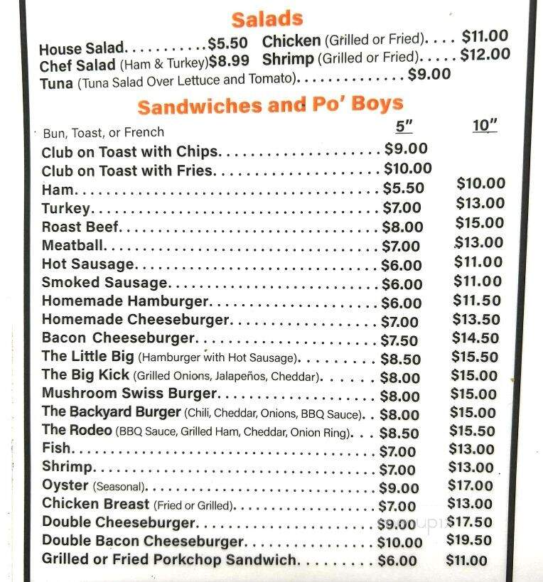 The Little Kitchen - Westwego, LA menu_pic