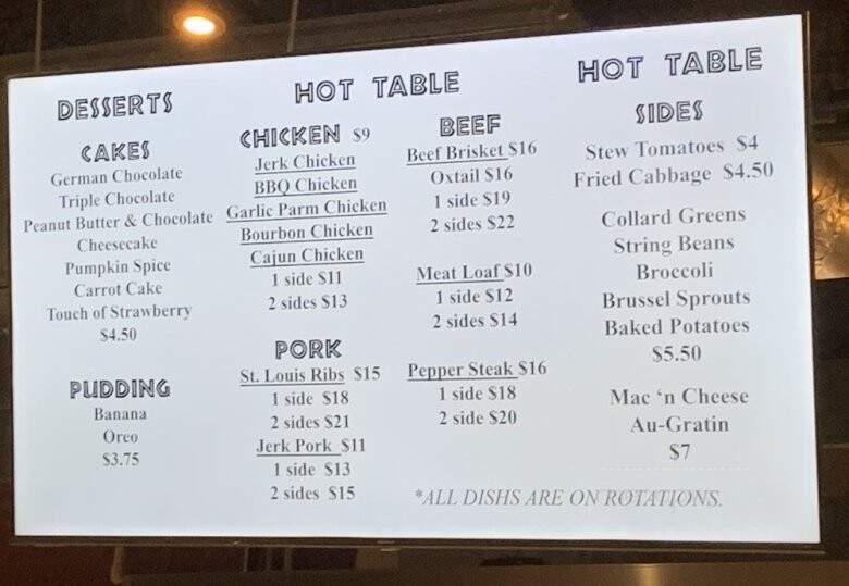 Travelers Eats & Sweets - Kennett Square, PA menu_pic