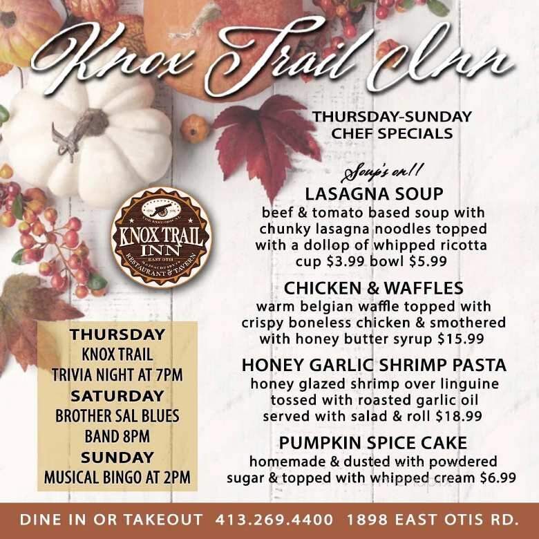 Knox Trail Inn - East Otis, MA menu_pic