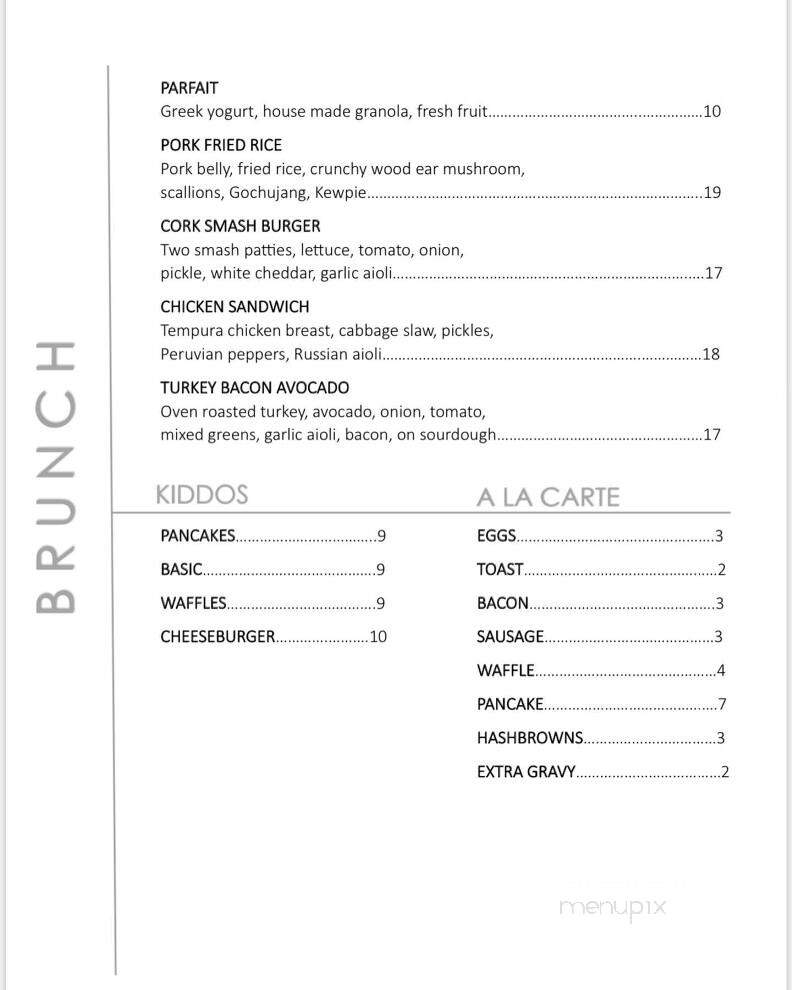 Cork & Barrel Pub & Restaurant - Billings, MT menu_pic