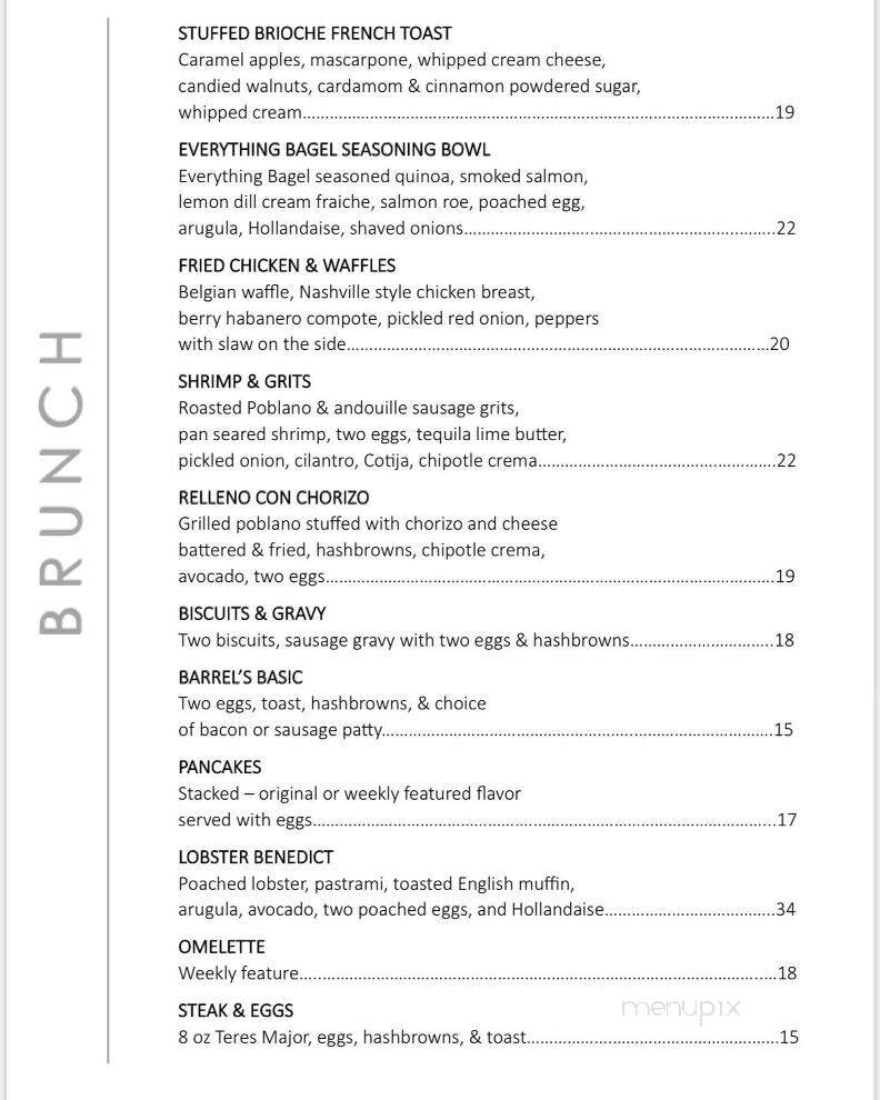 Cork & Barrel Pub & Restaurant - Billings, MT menu_pic